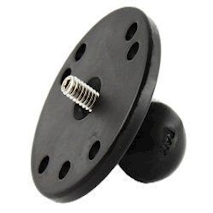 (RAM-B-202A) Round Base with 1" Ball and Camera Mount Threaded Stud